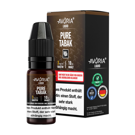 Avoria - E-Zigaretten Liquid - Pure Tabak