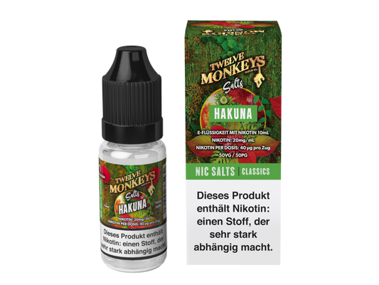 Twelve Monkeys - Hakuna - Nikotinsalz Liquid 20 mg/ml