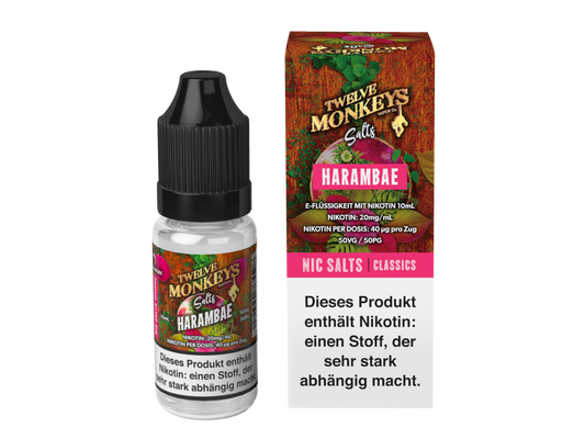 Twelve Monkeys - Harambae - Nikotinsalz Liquid 20 mg/ml