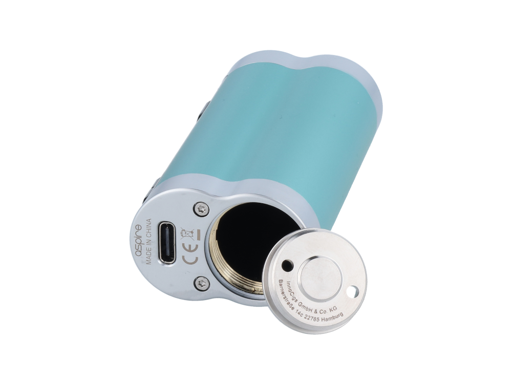 Detailansicht des Fertigungsdesigns des Zelos X 80 Watt Akkuträgers von Aspire, angeboten von RavenSmoke DE.
