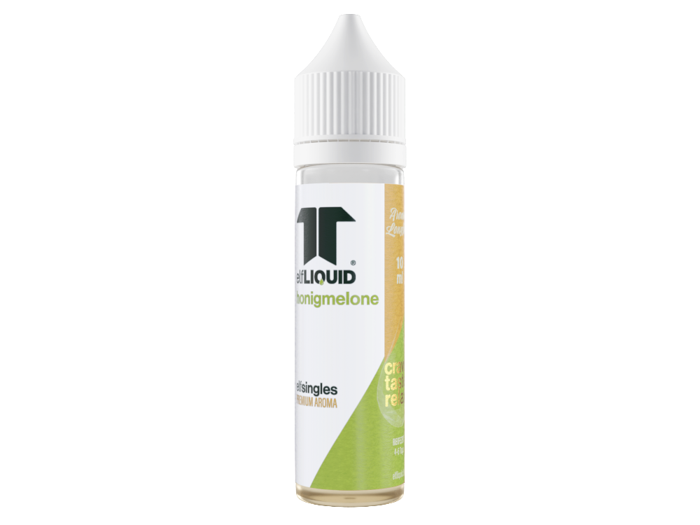 Detailansicht des Elf-Liquid Single Aroma 10 ml - Honigmelone, ideal für Dampfer, die fruchtige Aromen bevorzugen.