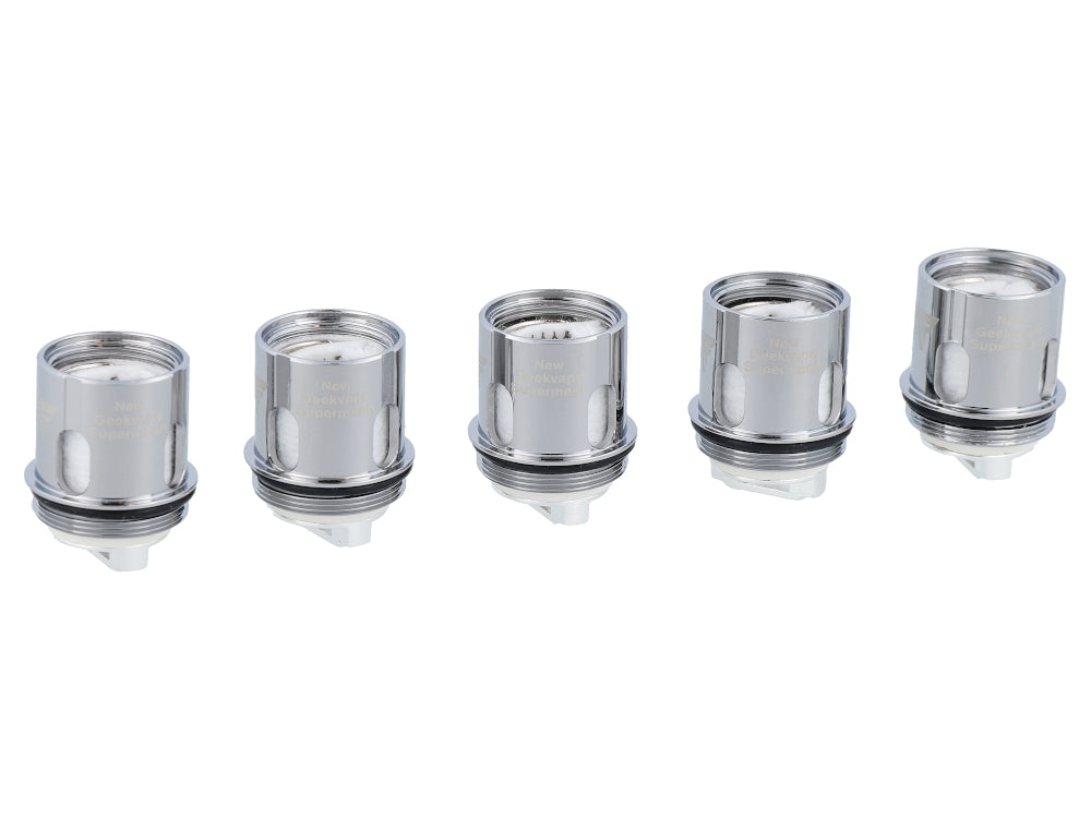 GeekVape Supermesh X2 0,4 Ohm Heads - Perfekte Kompatibilität mit GeekVape Cerberus Clearomizer Set, langlebige Leistung.