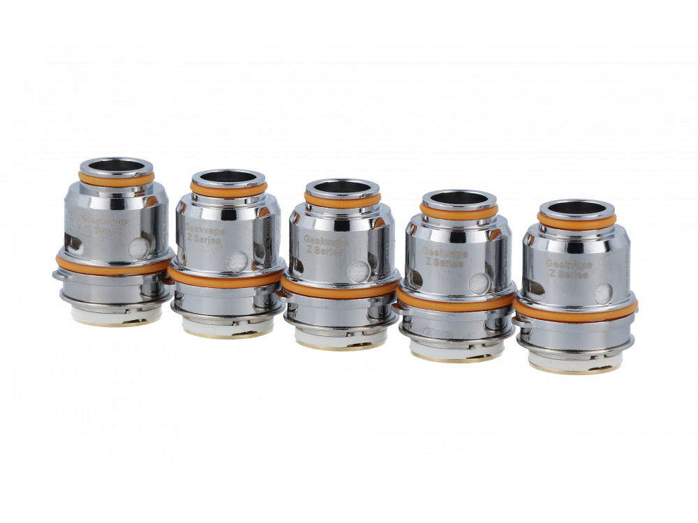 GeekVape - Z Series Heads - Detailaufnahme eines Verdampferkopfes mit 0,15 Ohm Widerstand für intensiven Dampf.