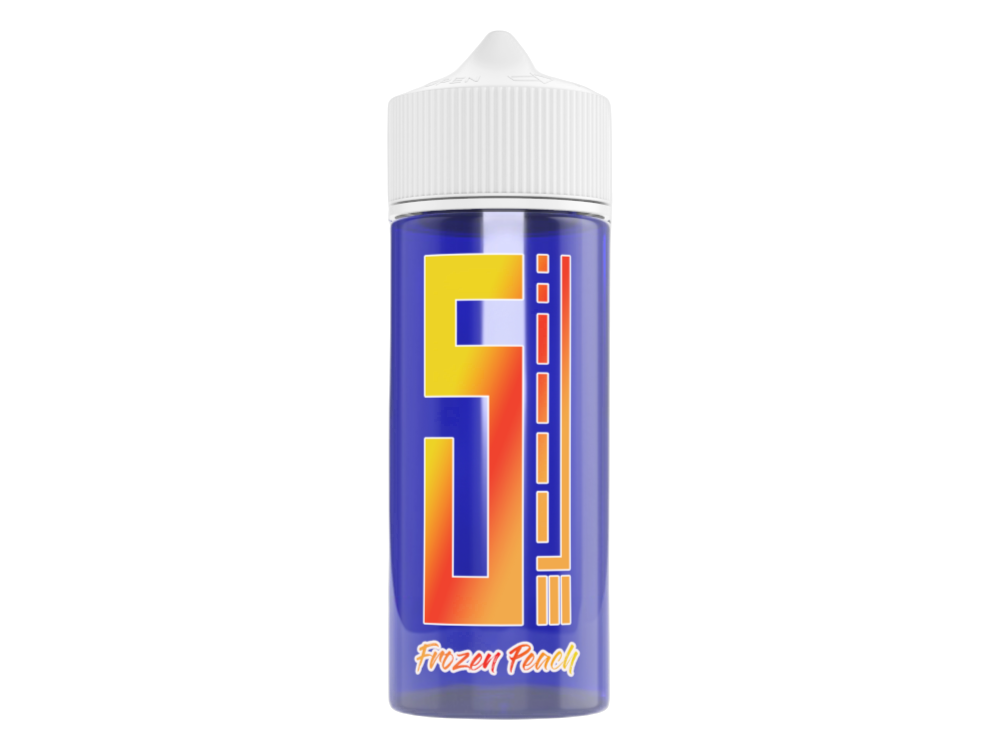 5EL - Blue Overdosed Longfills 10 ml - Frozen Peach, aromatisiertes E-Liquid Aroma mit Pfirsichgeschmack und kühlem Frischeeffekt.