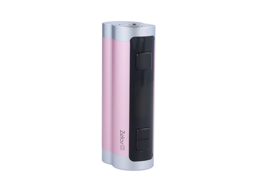 Nahaufnahme des Zelos X 80 Watt Akkuträgers von Aspire mit großem Farbdisplay, erhältlich bei RavenSmoke DE.
