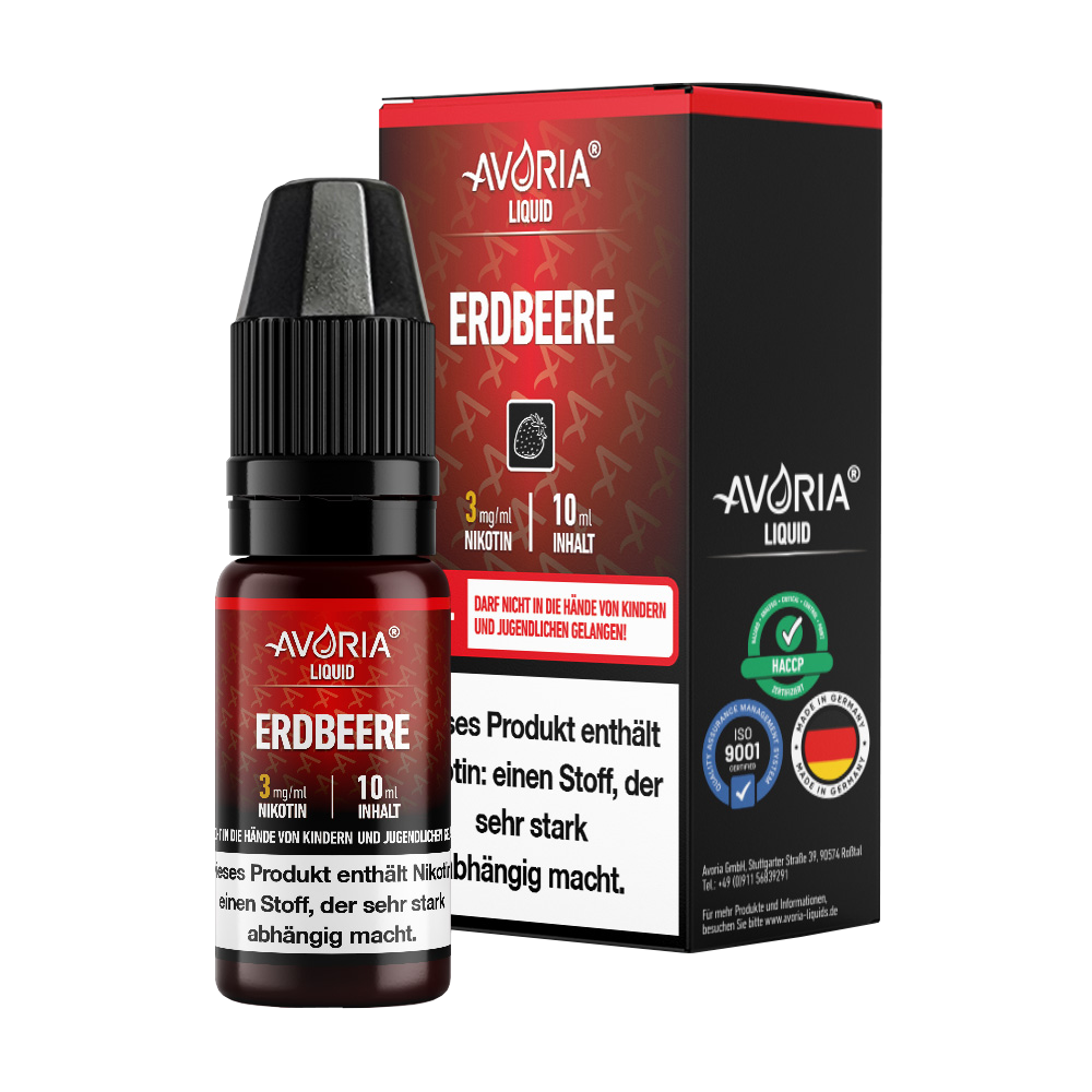 Avoria - E-Zigaretten Liquid - Erdbeere