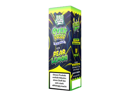 Bad Candy Liquids Juicd Pear Lemon Nikotinsalz Liquid - Geschmack von frischen Birnen und Zitronen-Limonade in einer 10 ml Flasche, erhältlich in 10 mg und 20 mg Nikotinstärke.