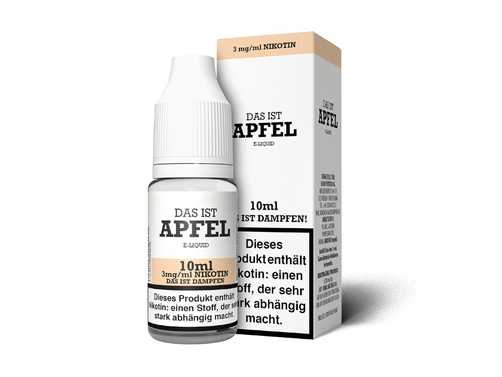 Das ist Dampfen - Apfel E-Zigaretten Liquid