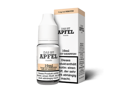 Das ist Dampfen - Apfel E-Zigaretten Liquid