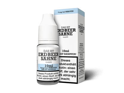 Das ist Dampfen - Erdbeer Sahne E-Zigaretten Liquid
