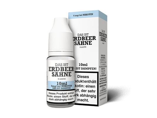 Das ist Dampfen - Erdbeer Sahne E-Zigaretten Liquid