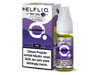 ELFLIQ Blueberry Nikotinsalz Liquid Flasche, zeigt die detaillierte Beschriftung mit Geschmacksrichtung Blaubeere und den Nikotingehalt in 10mg oder 20mg.