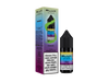 Elux Nikotinsalz Liquid Rainbow - Detailansicht der Zutaten und Warnhinweise gemäß CLP-Verordnung.