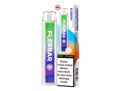 Flerbar - M Einweg E-Zigarette, präsentiert als elegante Lösung für alle Dampfer.