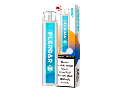 Flerbar - M Einweg E-Zigarette, präsentiert in einer modernen Verpackung mit guter Handhabung.