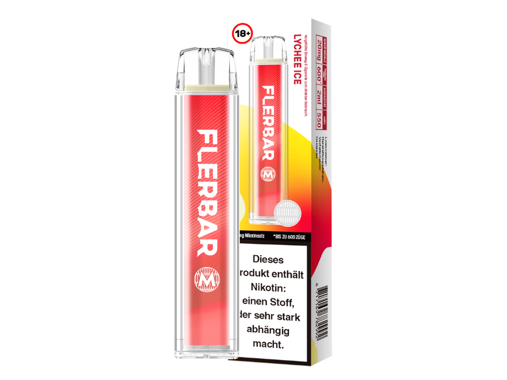 Flerbar - M Einweg E-Zigarette, der perfekte Begleiter für Dampfer unterwegs.