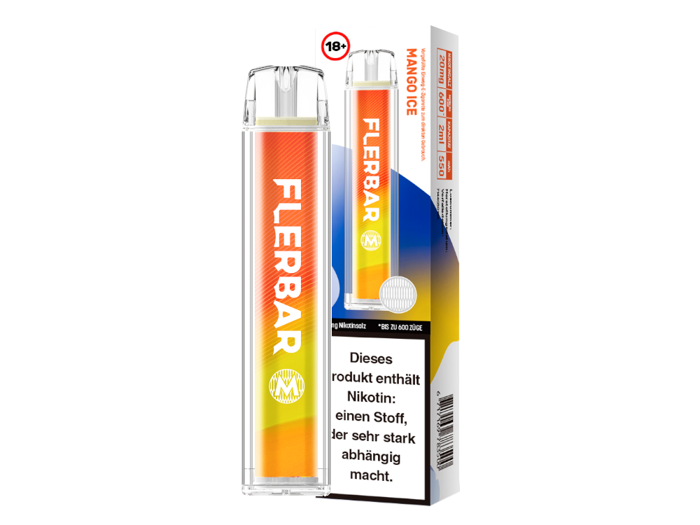 Flerbar - M Einweg E-Zigarette in der Nahaufnahme, die das innovative Design und die Benutzerfreundlichkeit zeigt.