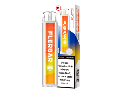 Flerbar - M Einweg E-Zigarette in der Nahaufnahme, die das innovative Design und die Benutzerfreundlichkeit zeigt.