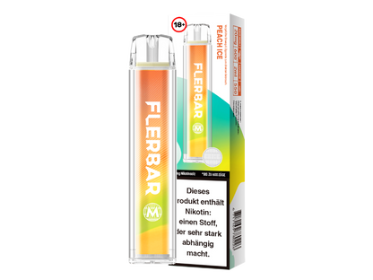 Flerbar - M Einweg E-Zigarette, welches eine Kombination aus Akkuleistung und Liquidvolumen in einem handlichen Format ist.