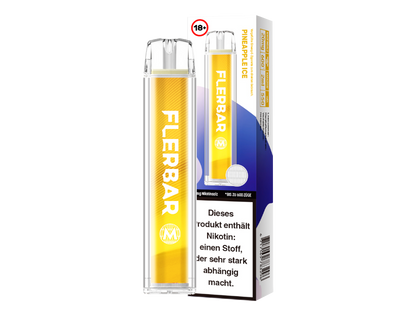 Die Flerbar - M Einweg E-Zigarette, ideal für Dampfer, die auf Qualität und Design Wert legen.