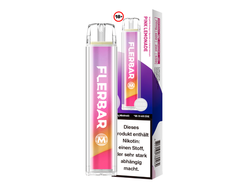 Flerbar - M Einweg E-Zigarette, die in stilvollem Design kommt, um jedem Dampfer gerecht zu werden.