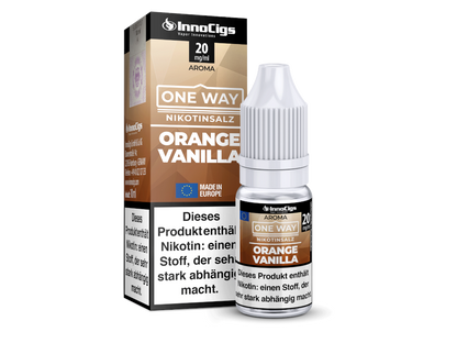 InnoCigs - One Way - Orange Vanilla - Nikotinsalz Liquid