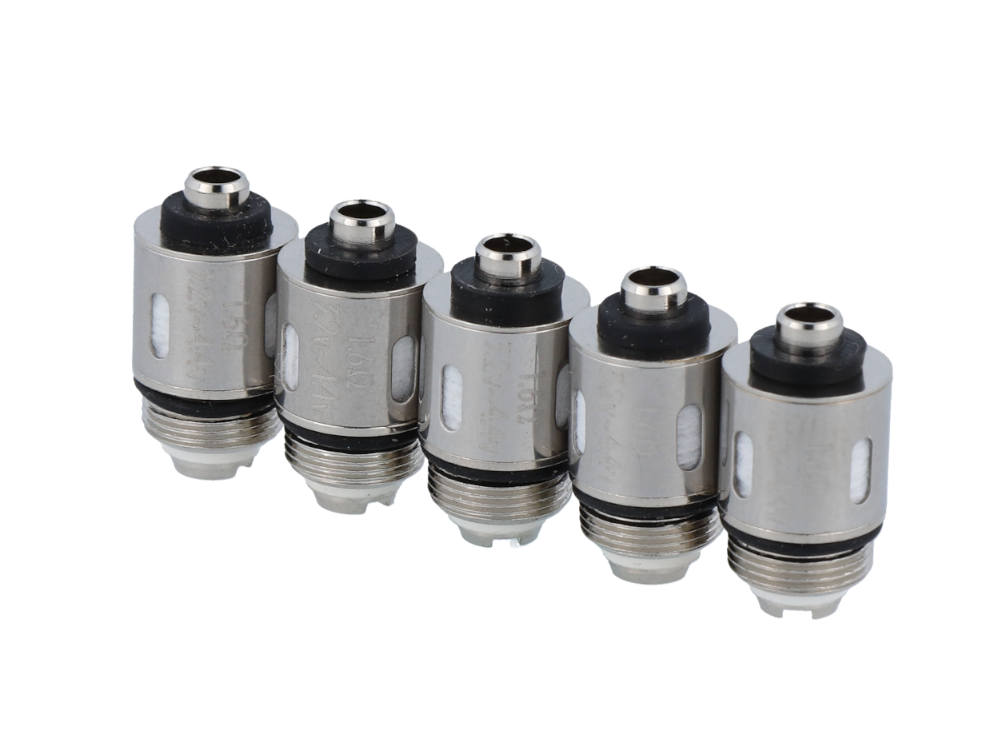 JustFog Heads Verdampferköpfe mit 1,6 Ohm für JustFog Q16 Pro und Q16 Pro Plus, ideal für Dampfer, Packung mit 5 Heads