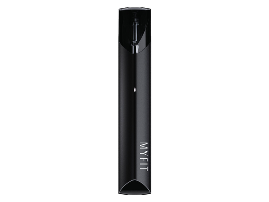 Das JustFog - MyFit E-Zigaretten Set mit 800 mAh Akku und 2 ml Pod-System, dargestellt in einem eleganten Design.