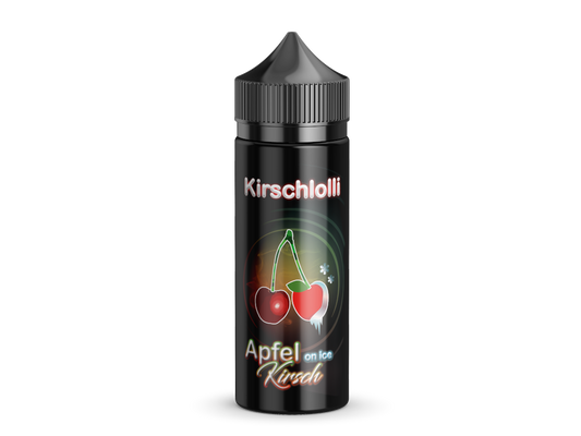 Kirschlolli Longfills 10ml Apfel Kirsch on Ice Aromastoff in einer 120ml Flasche, erhältlich bei RavenSmoke DE.