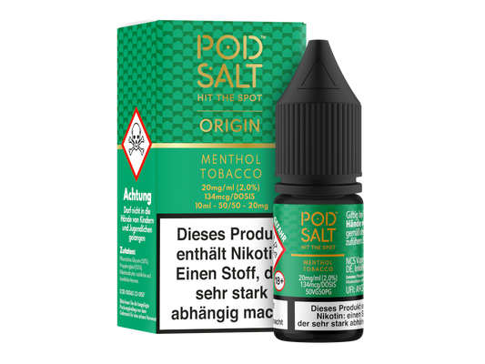 Pod Salt Origin - Menthol Tobacco - Nikotinsalz Liquid