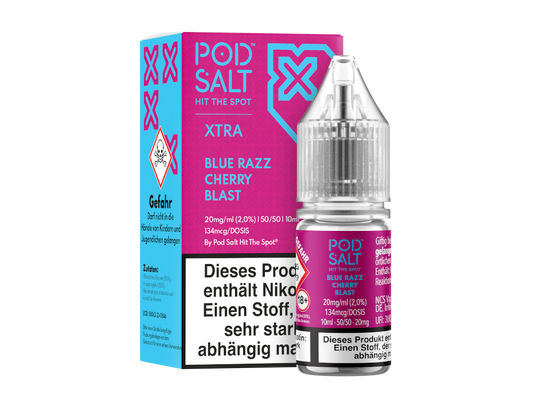 Pod Salt X - Nikotinsalz Liquid  - Blue Razz Cherry Blast