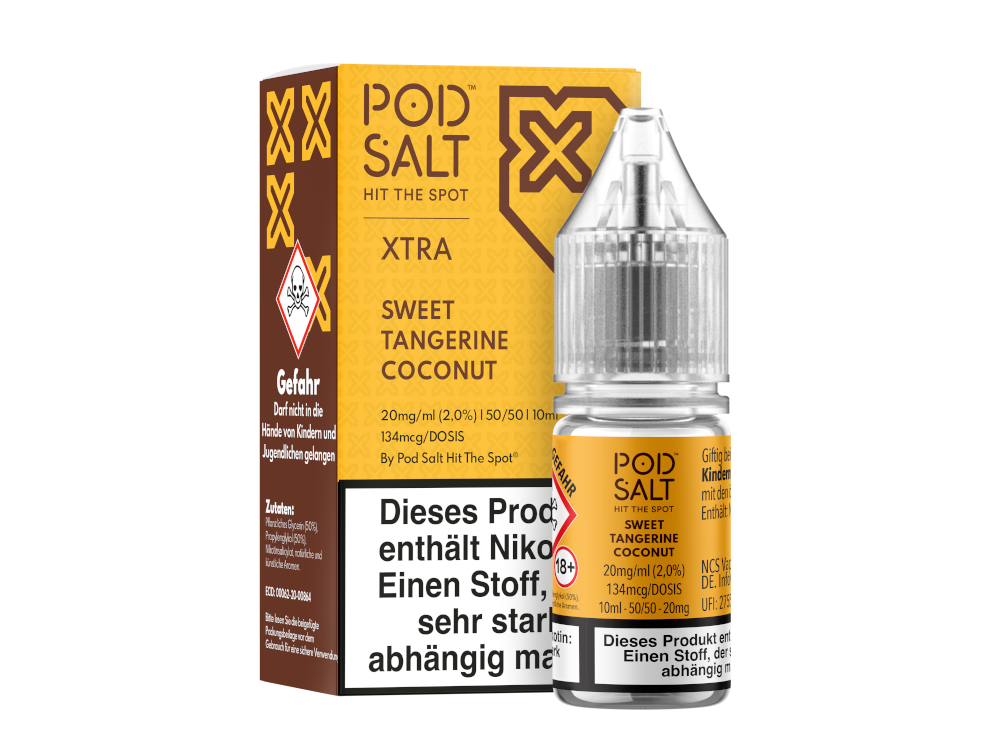 Pod Salt X - Nikotinsalz Liquid  - Sweet Tangerine Coconut