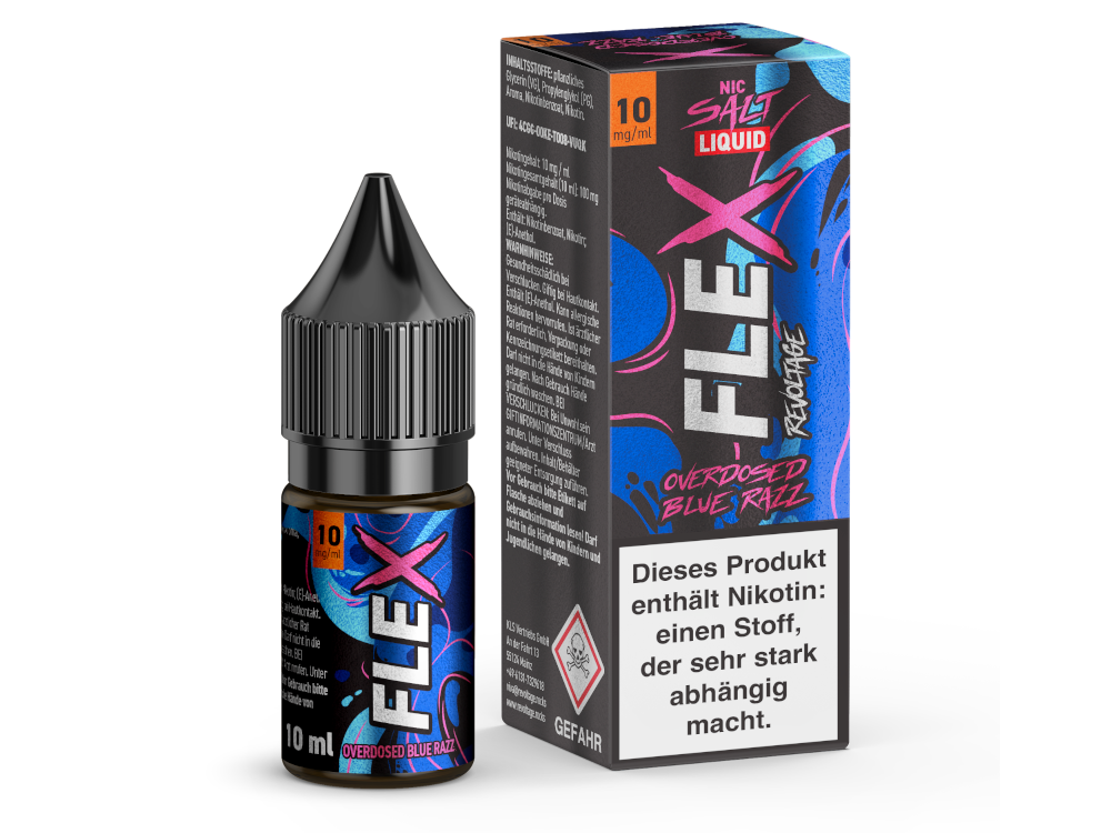 Revoltage - FLEX Nikotinsalz Liquid - Blue Razz