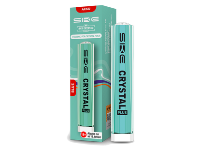 SKE Crystal Plus Akku 400 mAh von RavenSmoke DE, Ansicht des Akkus mit einem Fokus auf den USB-C-Anschluss.