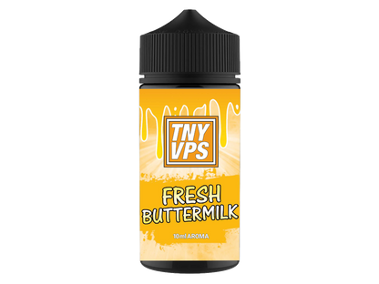 TNYVPS Longfills Fresh Buttermilk 10ml Aroma Flasche, die die Aromen von Buttermilch und Zitrone in einem ansprechenden Design kombiniert. Ideal für E-Zigaretten, die für ein intensives Geschmackserlebnis sorgen.