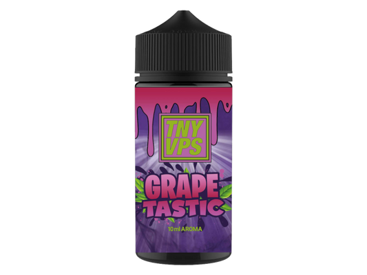 TNYVPS Longfills 10 ml Grapetastic - Flasche mit Trauben-Aroma für E-Zigaretten, präsentiert eine Mischung aus Trauben, Äpfeln und schwarzer Johannisbeere.
