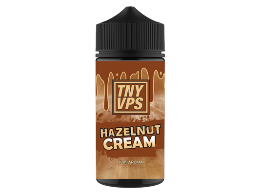 TNYVPS Longfills 10 ml Hazelnut Cream - Flasche mit intensivem Haselnuss Aroma, kombiniert mit Vanille und Joghurt. Ideales Produkt für E-Zigaretten-Dampfer.