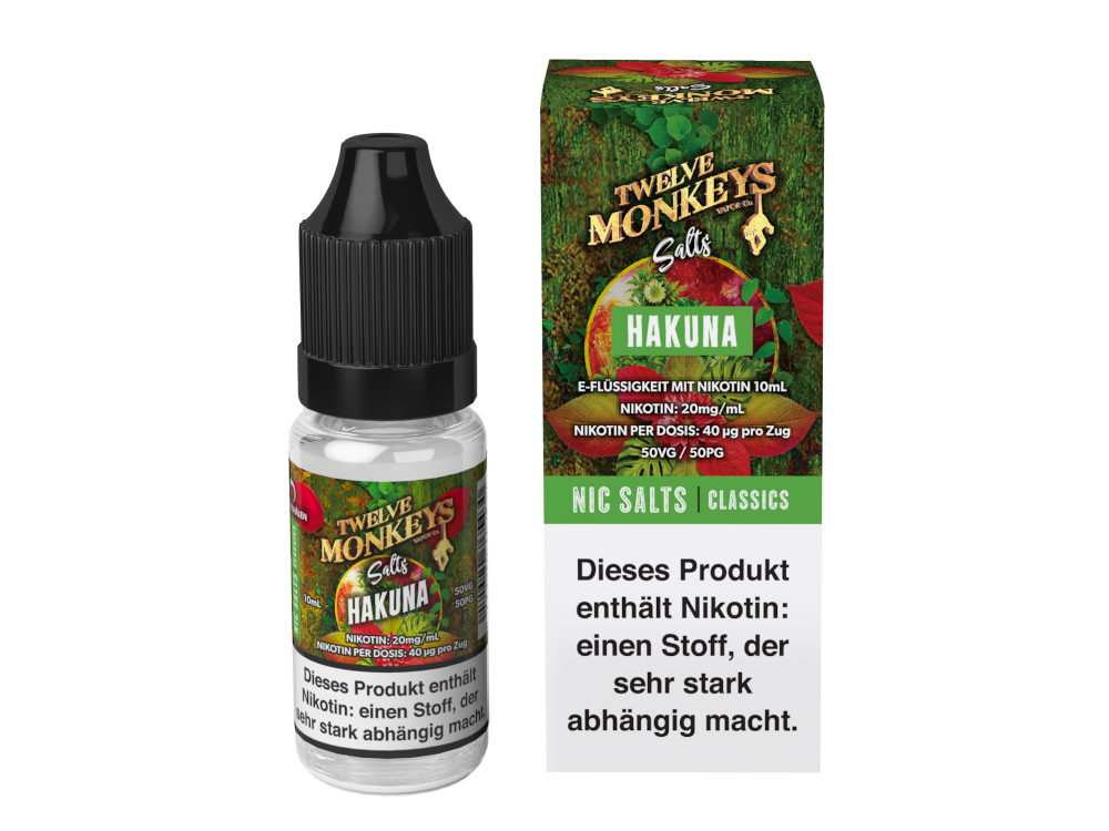 Twelve Monkeys - Hakuna - Nikotinsalz Liquid 20 mg/ml