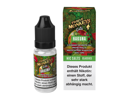 Twelve Monkeys - Hakuna - Nikotinsalz Liquid 20 mg/ml