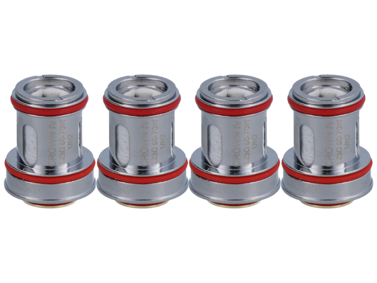 Uwell Crown 4 Verdampferkopf UN2 0,23 Ohm - 4 Stück, Detailansicht der Verdampferköpfe