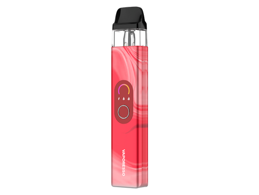 Nahaufnahme des 3ml Tanks der Vaporesso - XROS 4 E-Zigaretten Set mit 1000mAh Akku, die das praktische Top-Filling-System zeigt.