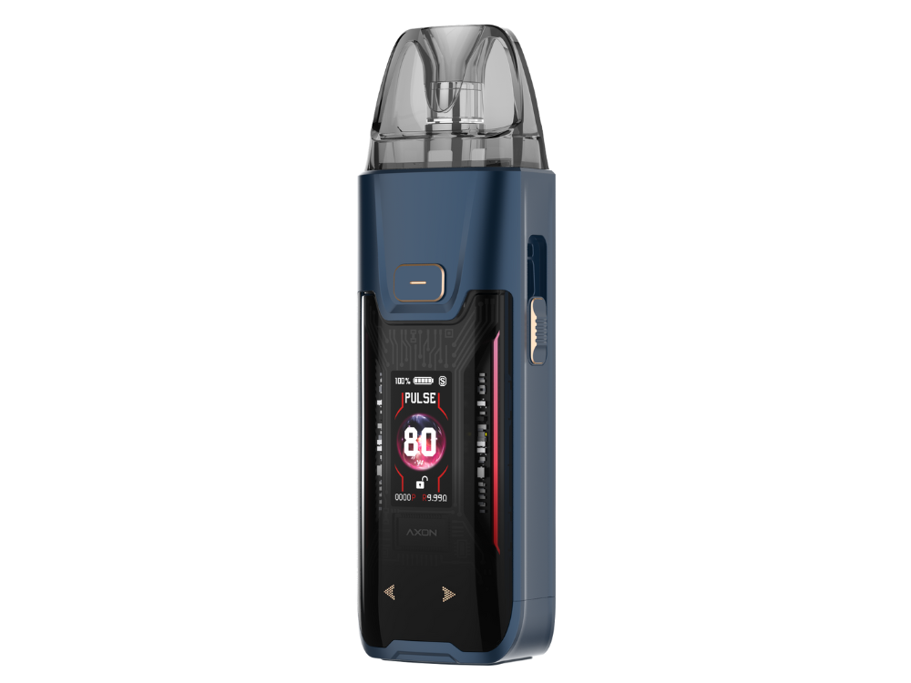Vaporesso Luxe XR MAX 2 E-Zigaretten Set - Ansicht des benutzerfreundlichen 0,96 Zoll TFT-Displays.