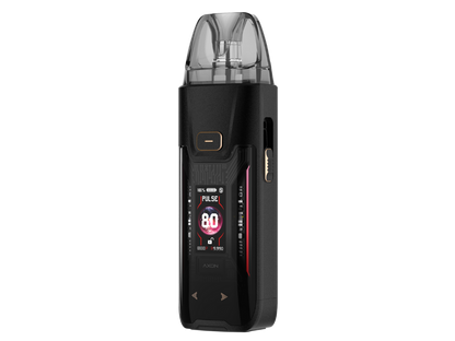 Nahaufnahme der Vaporesso Luxe XR MAX 2 mit 3200 mAh Akku und 80 Watt Leistung.