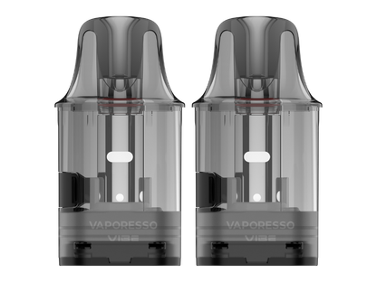 Vaporesso - Vibe Dual Mesh Pod im Detail mit Beschreibung des Dual-Mesh-Coils und Kapazität von 4,5 ml.