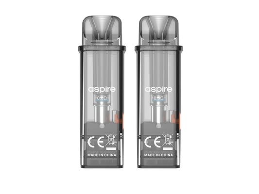Abbildung der Aspire GoTek Pods in einem Produktdisplay, bemerkenswerte Details sind das 4,5 ml Tankvolumen und die Side-Filling-Funktion.