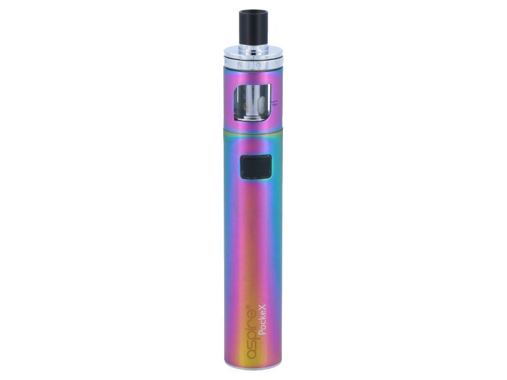 Aspire PockeX E-Zigarette mit 1500mAh Akku, 2ml Tank und Top-Filling-System - USB-C Version, elegant und kompakt für unterwegs.