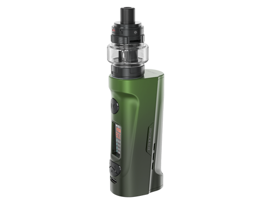 Leistungsstarker Aspire Boxxer Akkuträger mit 80 Watt Ausgangsleistung und integriertem 0,96 Zoll TFT-Farbdisplay.
