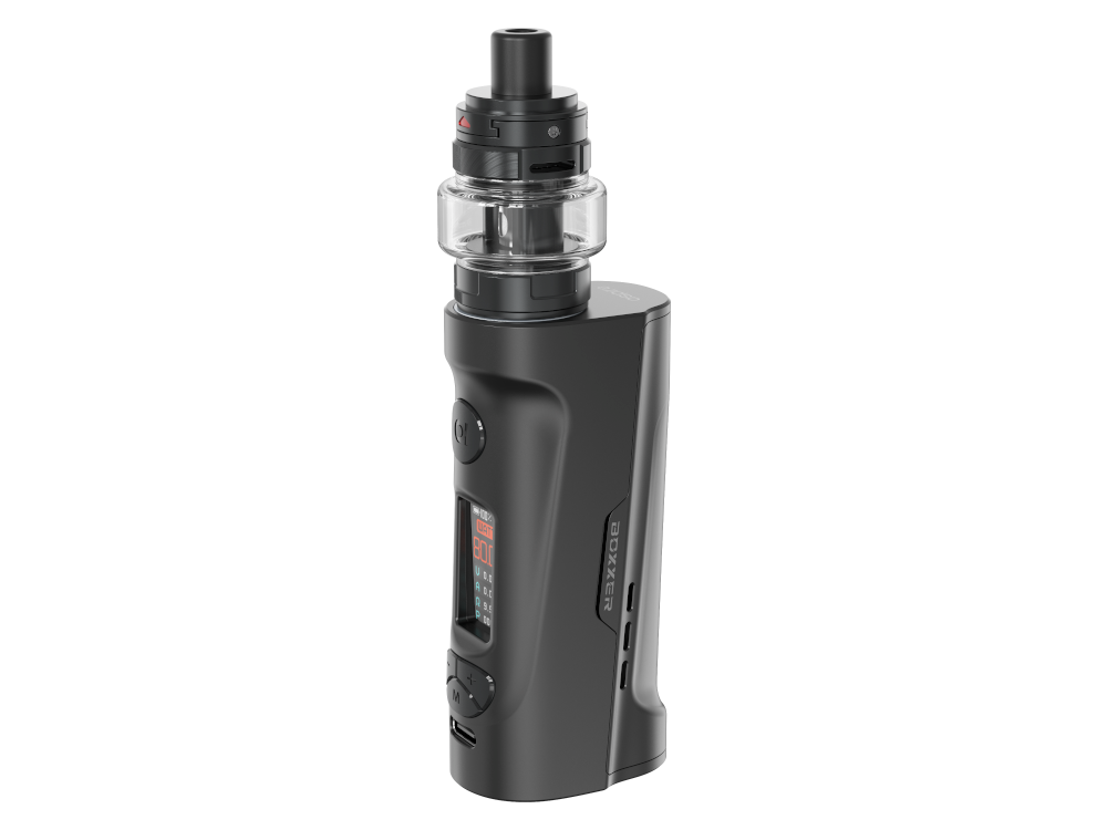 Aspire Boxxer E-Zigaretten Set – 80W Akkuträger mit 0,96 Zoll Display und 4ml AF Clearomizer. Ideal für leistungsstarkes Vaping.