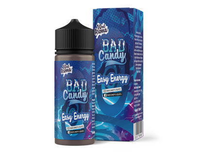 Bad Candy Aroma Easy Energy - 10ml Flasche mit bunten Fruchtmix-Aromen von Blaubeeren, Acai und Granatapfel, ideal für E-Zigaretten.
