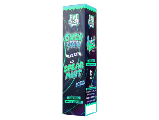 Bad Candy Liquids Juicd Longfills 10ml - Spearmint Aroma in einer ansprechenden 60 ml Flasche, ideal für die DIY-E-Zigaretten-Mischung. Höchste Qualität und intensiver Geschmack von frischer Minze.